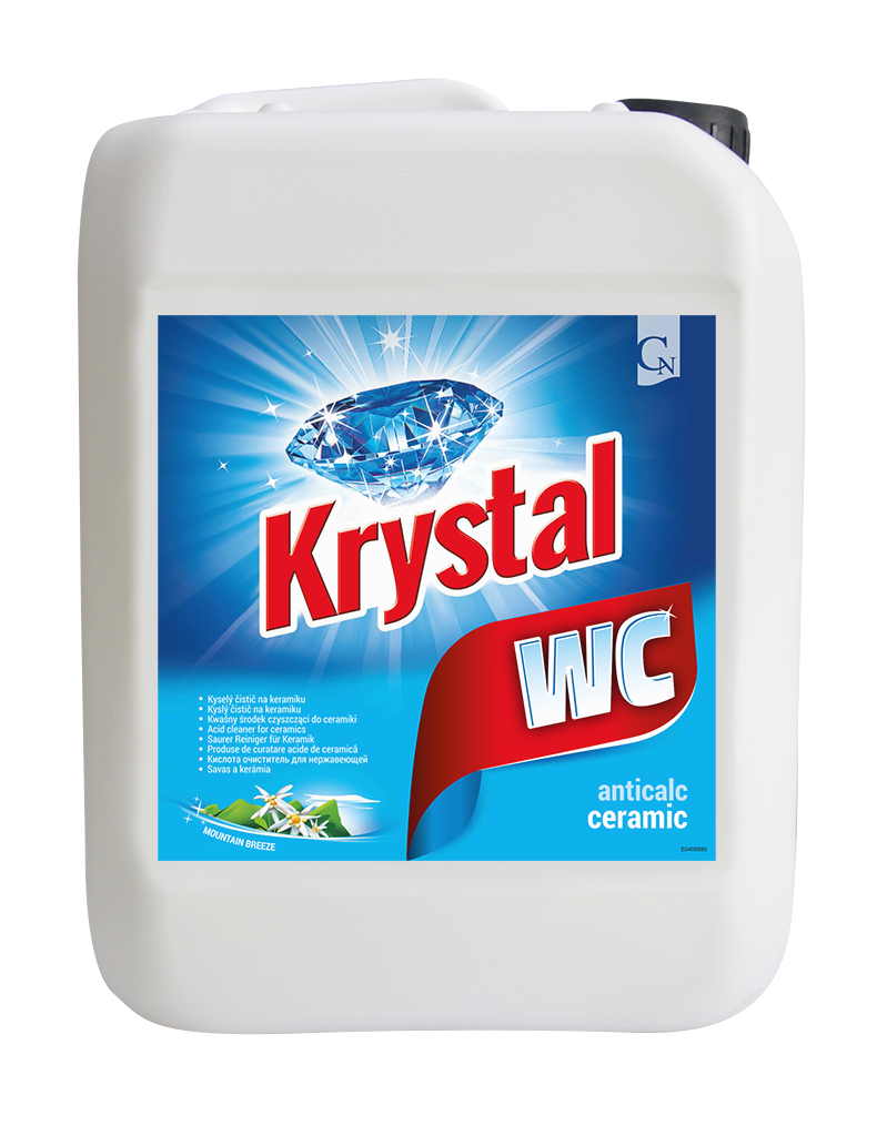 Krystal WC čistič na keramiku 5 l modrý