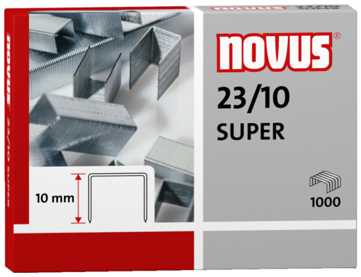 Jehly/drátky do sešívačky NOVUS 23/10 - do 80 listů SUPER