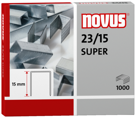 Jehly/drátky do sešívačky NOVUS 23/15 - do 120 listů SUPER