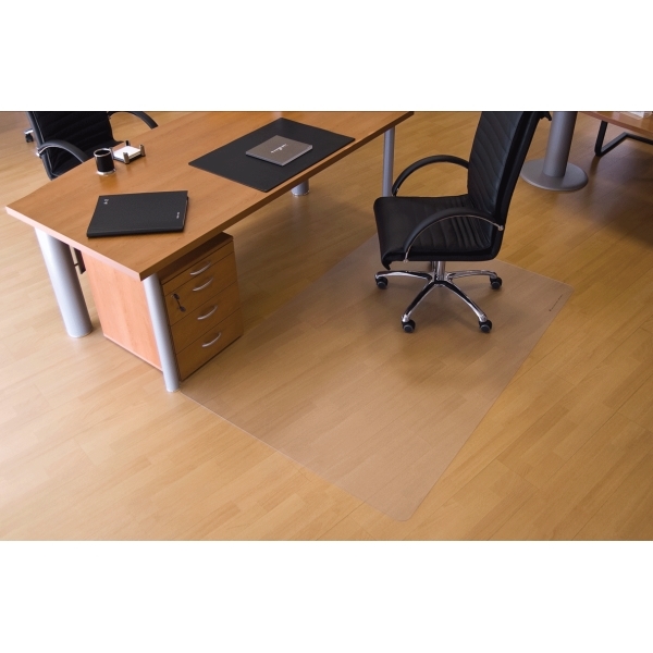 Podložka pod židli na tvrdou podlahu RS Office Ecoblue 120 x 150 cm (bez toxických chemikálií)