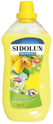 Sidolux univerzální čistič na všechny povrchy a podlahy 1l Fresh lemon - žlutý
