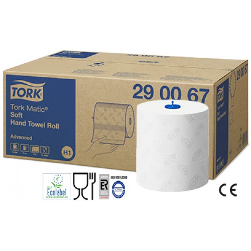 Utěrky papírové na roli TORK Matic 290067 bílé, 2-vrstvé, 21 cm x 150 m / 6 rolí