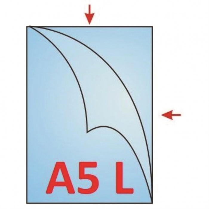 Obal na dokumenty "L" A5 110 mic čirý lesklý AH 302/ 100 ks
