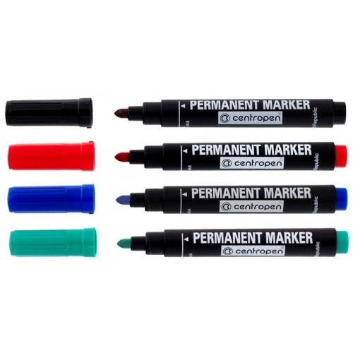 Centropen popisovač 8566 permanent sada 4 barev
